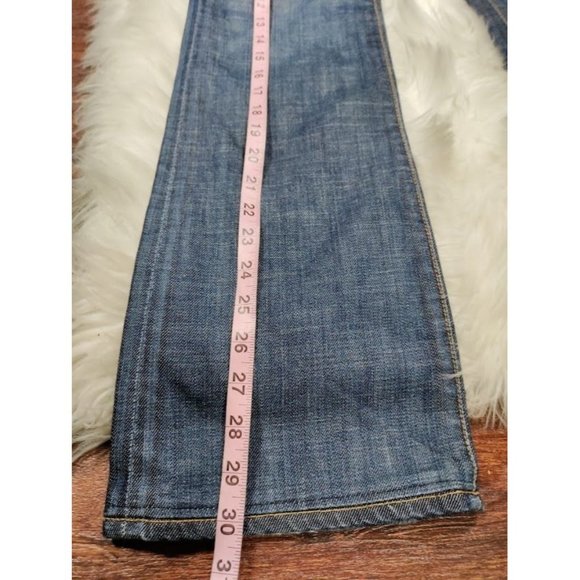 AG Adriano Goldschmied Mid Rise 90s Flare Leg Jeans Dark Denim Blue Y2K Size 27 - Picture 6 of 13